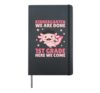 Kids Kindergarten Graduate Axolotl Graduation Hardcover Journal, Black