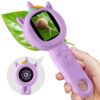 Kids Microscope- 500x Magnification,16X Zoom,Handheld Microscope for Kids with HD Cam,Portable Science Learning Tool,Christmas Birthday Gifts for Boys Girls Aged 3-12 (Purple)