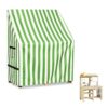 Kids Outdoor Mud Kitchen Cover, Heavy Duty Waterproof & Anti-UV Dustproof Outdoor Wooden Play Kitchen Covers, 31.5" W x 15.7" D x 35.4" H, Cover Only(Green)