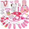 Kids Pet Doctor Kit, Pretend Play Vet Doctor Toy for Ages 3-8 Girls
