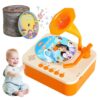 Kids Phonograph Toddler Record Player,with 96 Learning Cards,Early Education Machine Record Player Music Box Storyteller pop Speakers,Gift for Boys and Girls