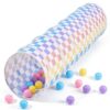 Kids Play Tunnel Tent for Toddler: 6-ft Peach-Skin Pop Up Crawl Tunnel Toy for Baby Infant Children - Collapsible Gift for Boy Girl Play Tunnel Indoor Outdoor Game (Colorful Checkered Tunnel)