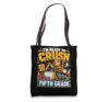 Kids Ready To Crush 5th Grade Capybara Truck Back To School Tote Bag