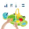 Kids Sink - Running Water Playset, Electric Parrot Bathing Toy with Automat
