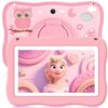 Kids Tablet 7IN Toddler Tablet for Kids, Children Tablets for Toddlers with Parental Controls, Camera, Shockproof Case, Kids Learning Apps Pre-installed Kid’s Educational Tablets for Boy Girl (pink)