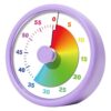 Kids Visual Timer, Silent Self-Management Toddler Timer with Alarm Portable Multi-Functional Rainbow Potty Watch for Bathroom, Kitchen, Bedroom, Classroom, Visual