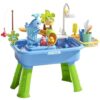 Kids Water Play Table with Pump for Garden Beach Indoor Outdoor Play