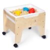 Kids Water & Sand Sensory Table, Indoor and Outdoor Play Table with Casters