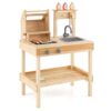 Kids Wooden Barbecue Grill Playset