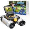 Kigtoy Binoculars for Kids with Night Vision, 48MP HD Digital Camera, STEM Educational Outdoor Toys with 2.4" IPS Screen for Boys & Girls,Birthday Gift for Kids Age 3-12，White