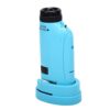 KIMISS Handheld Microscope Blue Portable Educational LED Illuminated 180X Zoom Microscope Science Tool for Kids
