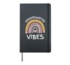Kindergarten Vibes Pencil Rainbow Back to School, Boys Girls Hardcover Journal, Black