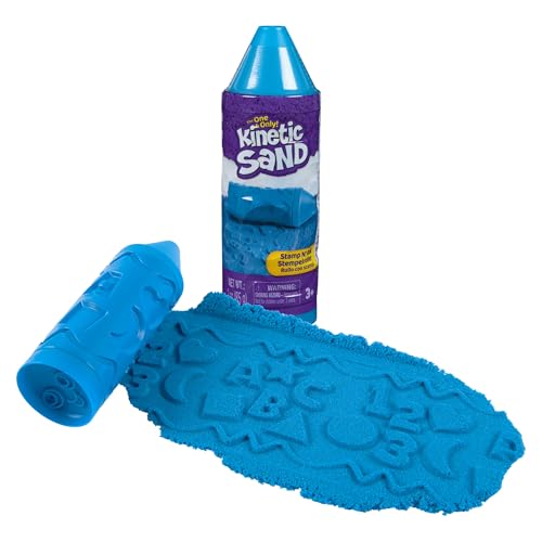 Kinetic Sand - Stamp N' Roll Pen with 85g Sand in The Colour of The Container for Stamping and Rolling Patterns for Children Aged 3 Years and Above Assorted Items, No Pre-Selection Possible