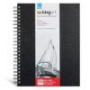 KINGART Hardcover Sketchbook Journal – 9x12 Inch, 1-Pack – Heavyweight Acid-Free Blank Drawing Notebook for Studio Sketching and Art Preservation