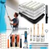 Kingorigin 28 Pcs Paint Tray Set, 9" & 4" Paint Roller with Extension Pole