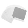 Kisangel 100pcs Self-Adhesive Silver Scratch Off Sticker Sheets for Customer Reward Tickets and Friends, Paper Speech Bubble Labels with Surprise Reveal Feature, for Birthday Parties