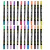 Kisangel 12pcs Water Based Markers, Dual Tip Dual-Color Coloring Marker Set - 24 - Stocking Stuffers Gift for Artists - Art Supplies
