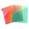Kisangel 5Pcs Pocket Divider for 3 Ring Binders: Divider with Tabs & Two Pockets Each, 11.2x9.8 Colorful Insertable Organizer for School Office and Home Organization