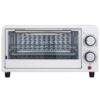 Kitchen Elite 4-Slice Countertop Toaster Oven, Stainless Steel Tray, White