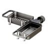 Kitchen Faucet Organizer, Rotatable Sink Caddy Holder