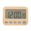 Kitchen Timer Original Woodgrain, Digital Countdown Timer with Alarm Clock & Stopwatch Function, User Friendly Studying Timer for Cooking, Kids Learning and Classroom Use