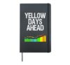 Kite Surf Saying Yellow Days Windsurfing Gift Kitersurfing Hardcover Journal, Black