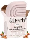 Kitsch Argan Oil Conditioner Bar – Repairing Hair Conditioner for Damaged Hair, Anti-Frizz – Strengthening, Moisturizing Hair Care – Paraben, Silicone & Sulfate-Free – Made in USA - 3 oz