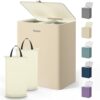 Kitsure Laundry Basket 160L, 2-Compartment Sorter, Removable Bags