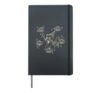 Kitten Tomcat Cat as Magician Makes Pumpkins Fly Hardcover Journal, Black