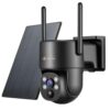 Kittyhok PT Solar Camera Security Outdoor, 2K FHD Wireless Security Camera