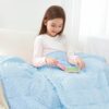 Kivik 5lbs Weighted Blanket, Cooling Soft Minky Dot Heavy Blankets, 36"x48"