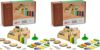 KiwiCo Domino Machine Wooden Gift Set - 100 Dominoes and Wood Domino Robot for Ages 9+ (Pack of 2)