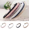 Kiyan 6 Pieces Women Fashion Hair Accessories Headbands Shinny Crystal Beaded Hair Hoop