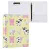 KJIZMO Cartoon Farm Animals 3-Ring Binder Hardcover Binder Organizer with Clear View Pocket-1 Pack