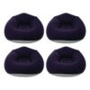 KJNHhugH Inflatable Bean Bag Chairs for Camping Movies, Portable Lounger with Pump，Dark Blue Color：4