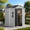 K Knowbody 6x4 FT Resin Storage Shed Garden Tool Shed