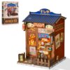 KKQ Sushi Shop Building Kit for Adults, Japanese Wooden Miniature House