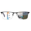 K.LAVER Durable Progressive Multifocus Photochromic Reading Glasses for Men Anti-blue Light Transition Multifocal Reader 2.5x