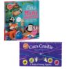 Klutz DIY Mini Animals Plush Sewing Kit and Cat's Cradle String Figures Book Set, 2-in-1 Craft Activity Bundle