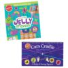 Klutz Kids Activity Bundle, Paint & Peel Jelly Stickers Kit with 60 Stickers, Cat's Cradle String Figures Book