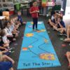 Klyyo Clyro 12ft Tell The Story Reading Corner Rugs for Classroom Back to School Walk on Retell Story Map Runner Carpet for Kindergarten Elementary ELA Language Lesson Activity Educational Supplies