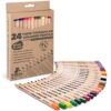 KOALA TOOLS - Bear Claw Colored Pencils for Adults and Kids, Water Soluble Color Pencils with Triangular Grip for Art and Shading, Includes Neon and Metallic Colors, Pack of 24