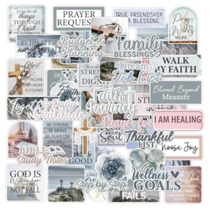 Koazava 50 Pcs Vision Board Stickers for Women, Blue and Pink Positive Affirmation Stickers for Vision Board Supplies, Inspirational Quote Decal Sticker for Adults Teens Planner Accessories