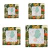 KOBLEN Jungle Animal 5x5 Inches Wooden Picture Frames Art Animal Square Photo Frame Modern Wall & Desk Decor for Office Living Room