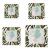 KOBLEN Modern Animal Print 6x6 Inches Wooden Picture Frames Square Photo Frame Modern Wall & Desk Decor for Office Living Room