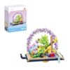 KOCO Romantic Diary Mini Building Block Set, 1222 PCS Open Book Violin Garden Scene Model with Character Figures, STEM Construction Toy for Kids Ages 6+, Creative Desk Decor Gift