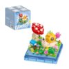 KOCO Snail and Mushroom Garden Mini Building Block Set, 625 PCS Insect and Plant Scene Model, STEM Construction Toy for Kids Ages 6+, Acrylic-Ready Creative Desk Decor Gift