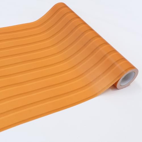 Koji USA Peel and Stick Masking-Tape for DIY Projects – Orange Cargo Ridge Removable Self-Adhesive Washi Wallpaper Roll, 9" Wide – Easy to Apply, No Residue, Water-Repellent – Made in Japan