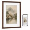 KoKonna AI E Ink Digital Picture Frame, Color E-Ink Display, WiFi Remote Photo Sharing, Unlimited Cloud Storage, Smart Photo Frame, Home Decor, Gift for Parents (Inches, 7.3, Wood)