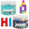 KOMARC GAMES StickiKubes Original and Neon Bundle - 250 Sticky Mini Stacking Cubes in 4 Classic and 5 Neon Colors - Non-Toxic STEM Building Toy for Kids Ages 4+